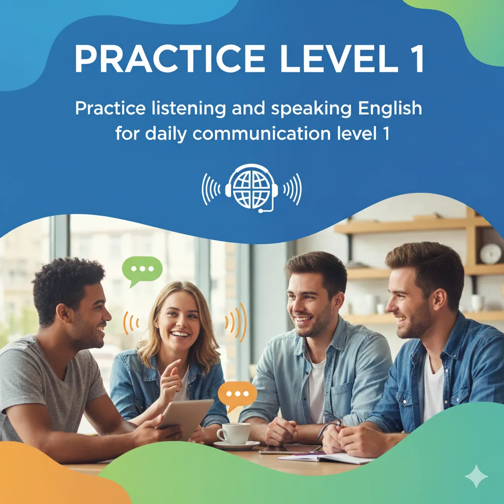 Luyện Nghe Nói Tiếng Anh Giao Tiếp Hàng Ngày – Level 1